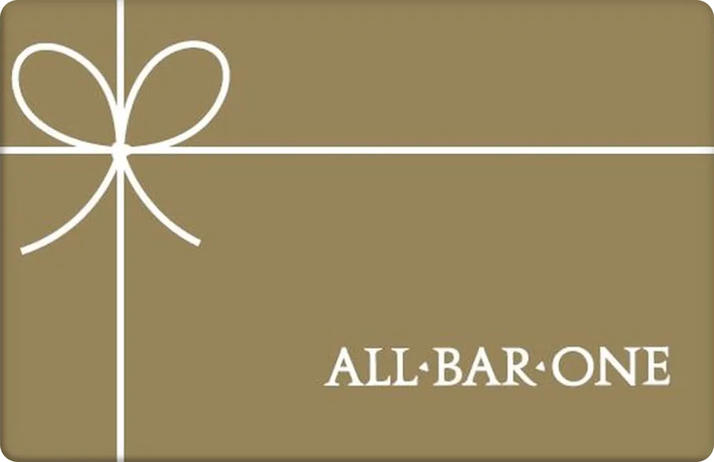 All Bar One Gift Card | Trendy in-store bar gift