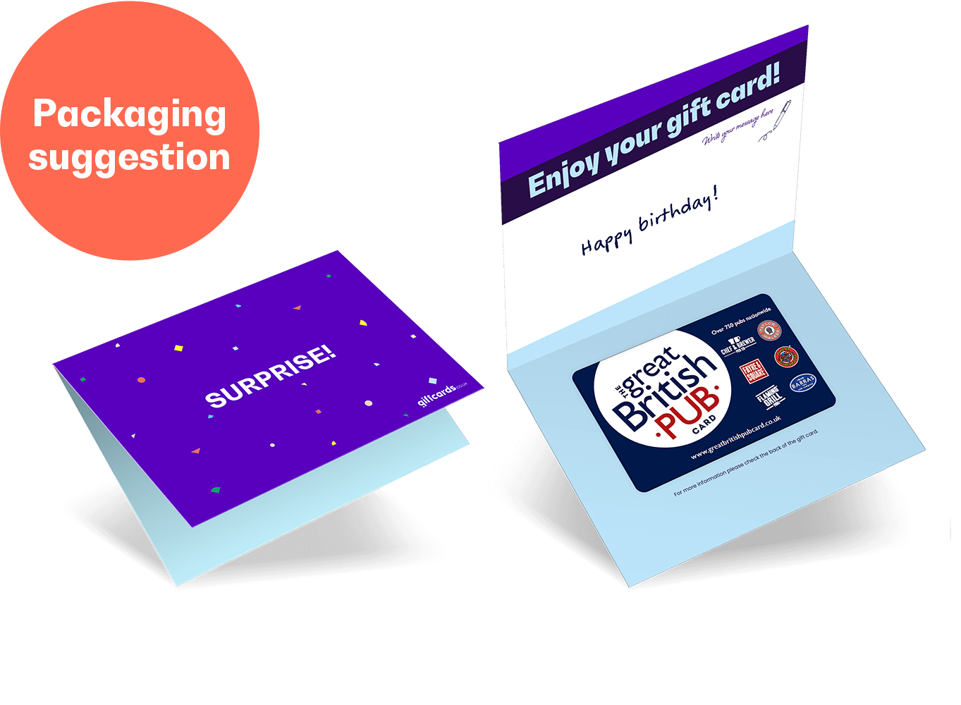 Wrapper Great British Pub Gift Card