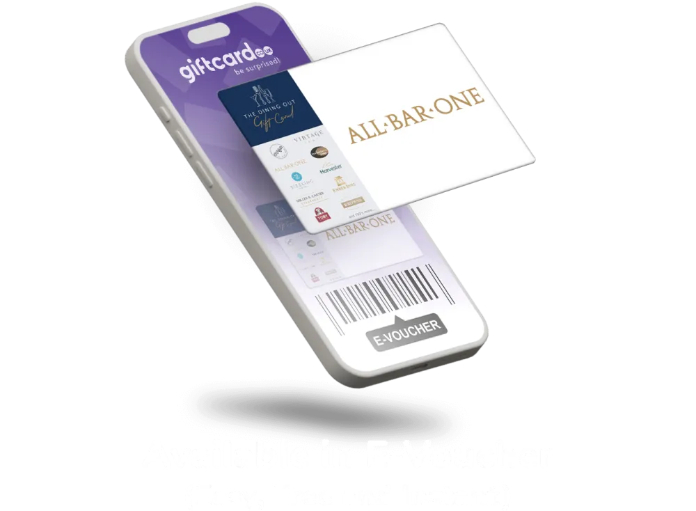 All Bar One Gift Card | Trendy in-store bar gift