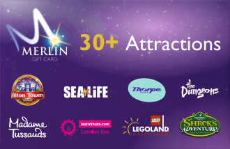 Merlin Gift Card Digital Gift for UK Attractions