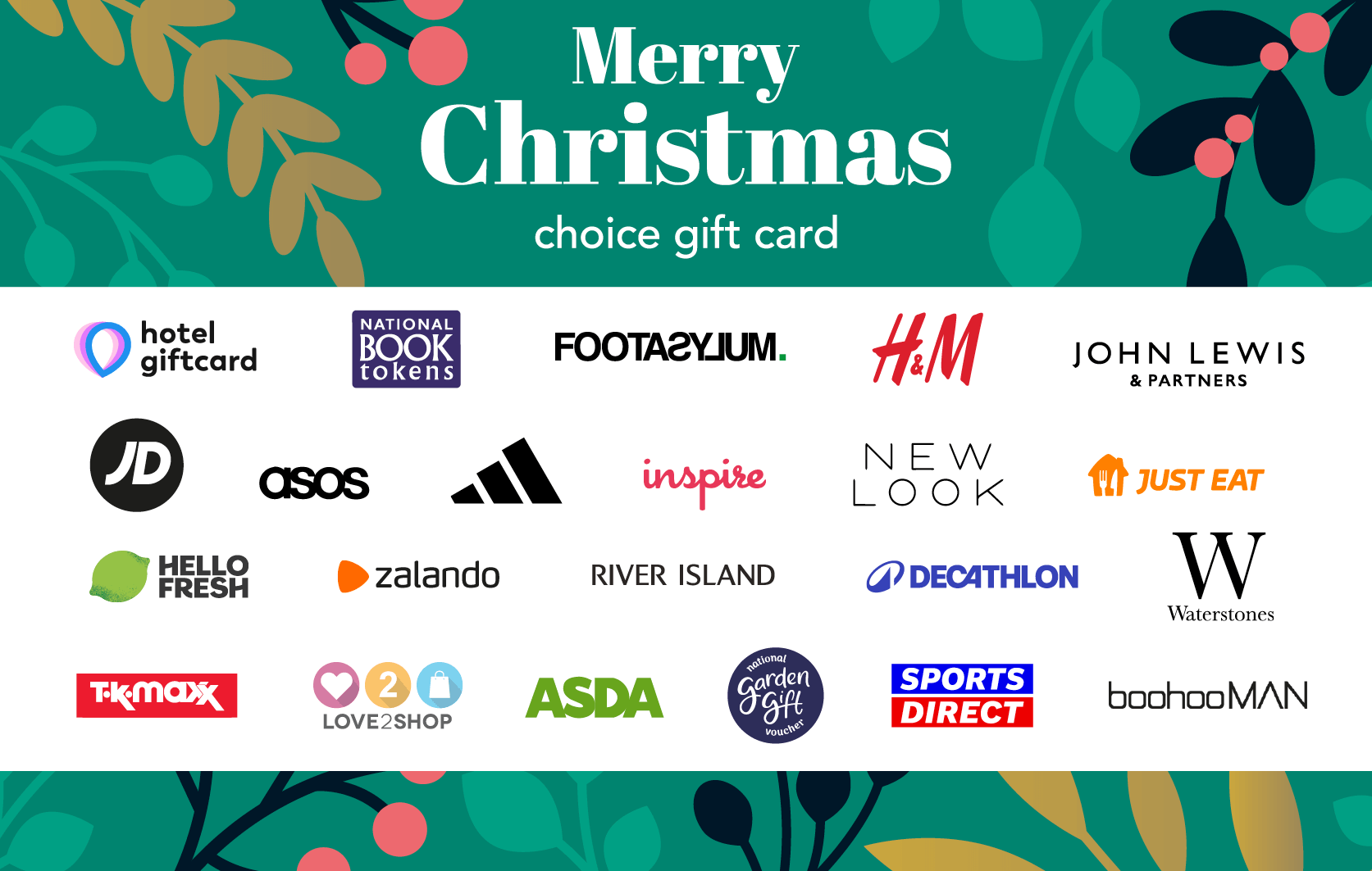 Merry Christmas Choice Gift Card