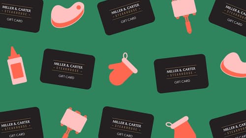 How to use the Miller and Carter Gift Card